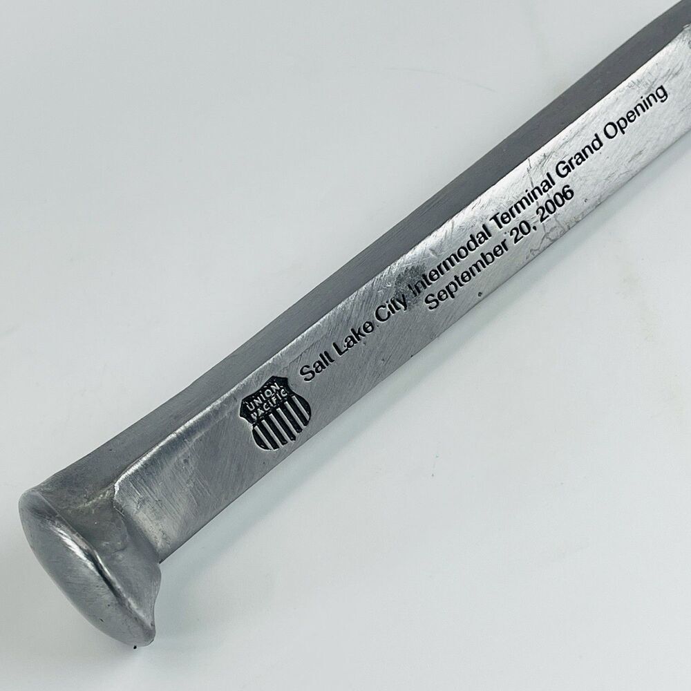 Union Pacific Commemorative Railroad Spike 2006 Salt Lake City Grand Opening